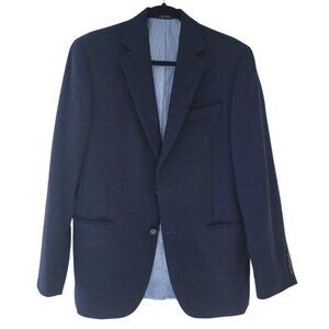 Vintage Navy Oversize Androgynous Wool 2-Button Blazer/Suit Jacket Unisex